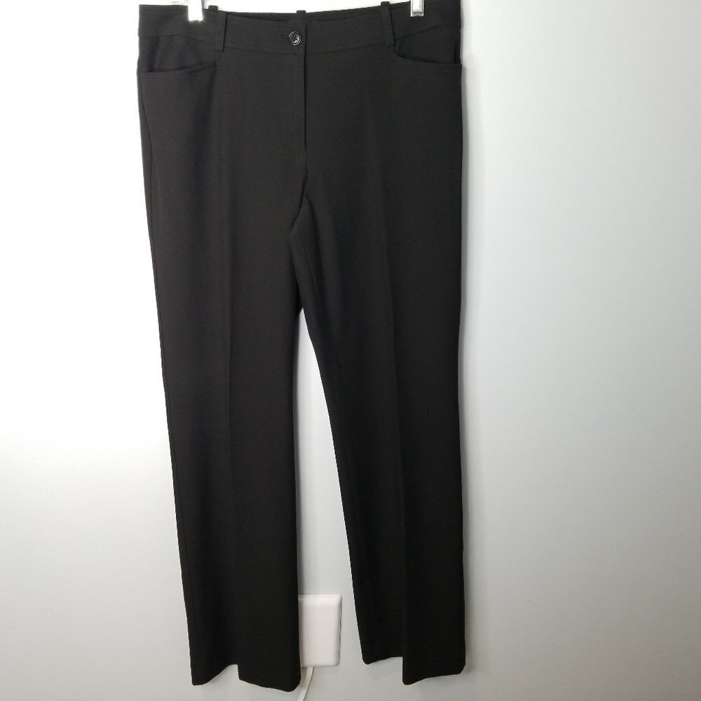 Talbots black wool blend signature dress pants